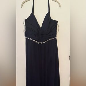 Navy Blue A-Line Dress